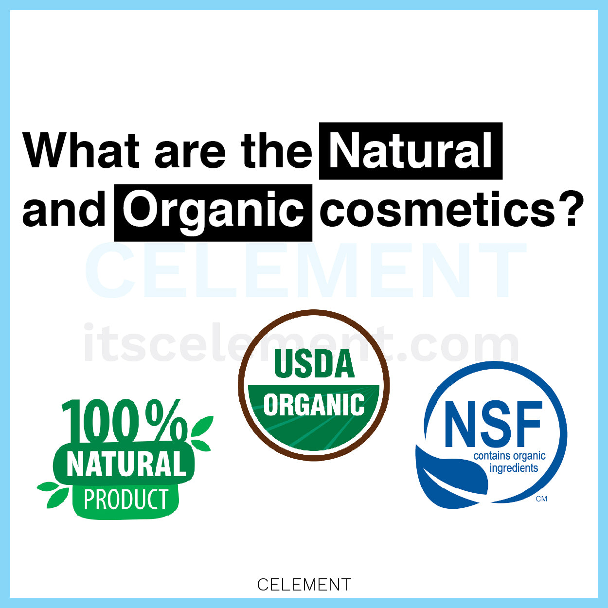 Natural and Organic Cosmetics